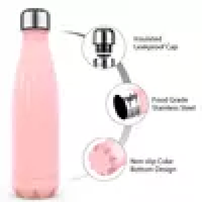 Water Bottle Wholesale 500ml Insulated Stainless Steel Double Wall Vacuum Steel Cola Sports Water Bottle
