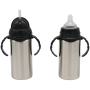 240ml BPA Free stainless steel double wall Baby Feeding Water Bottle Thermos With Nipple & Handle