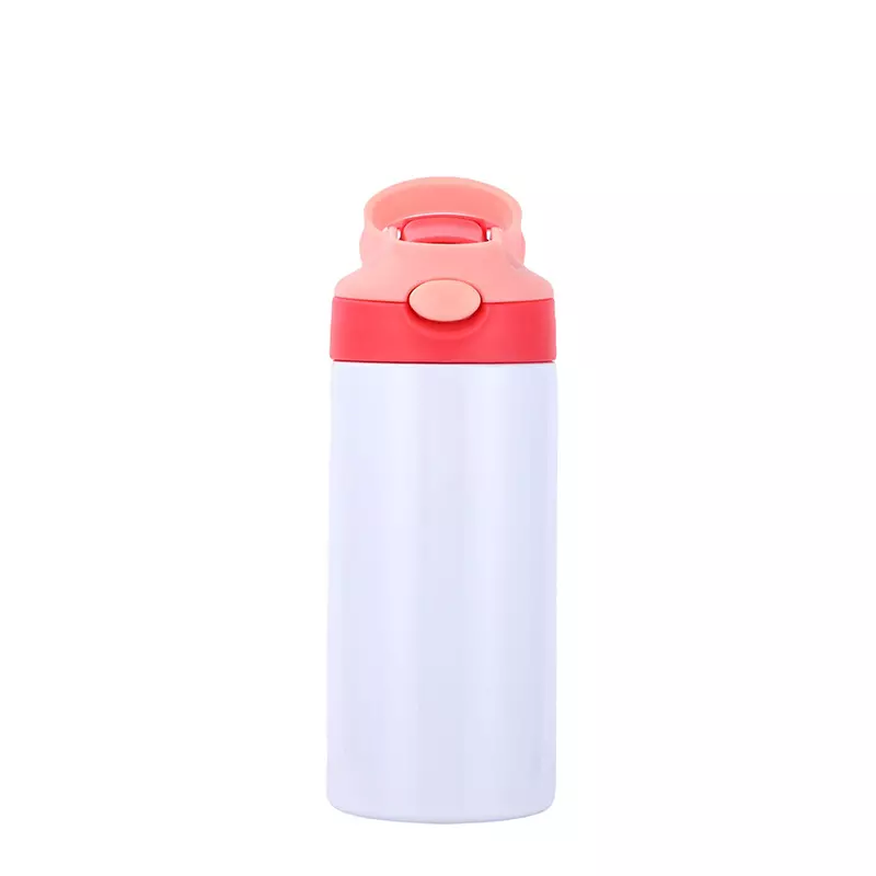Usa Canada Warehouse 12oz Stainless Steel Insulated Blank Kids Sublimation Tumbler Baby Water Bottle With Flip Top Lid