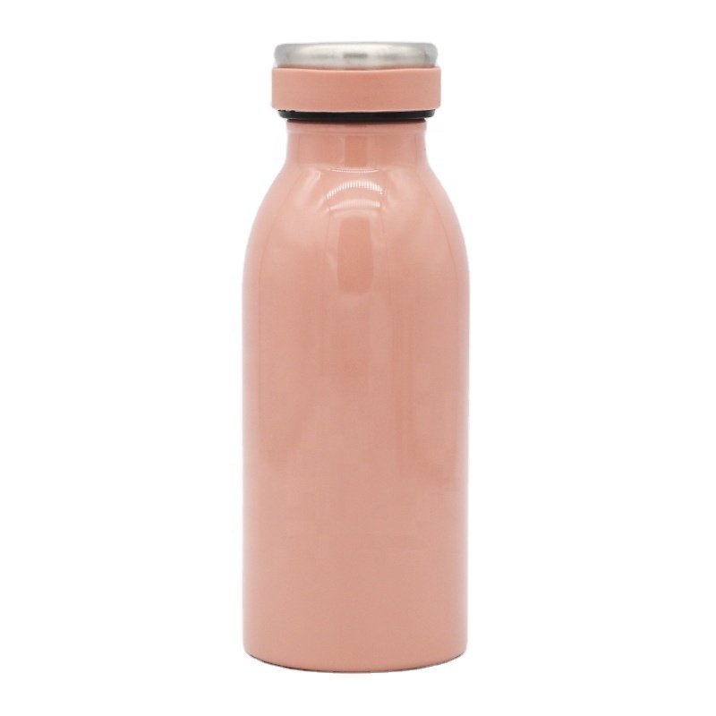 Eco friendly  high quality 350ml double wall  vacuum insulated water bottle stainless steel milk bottle