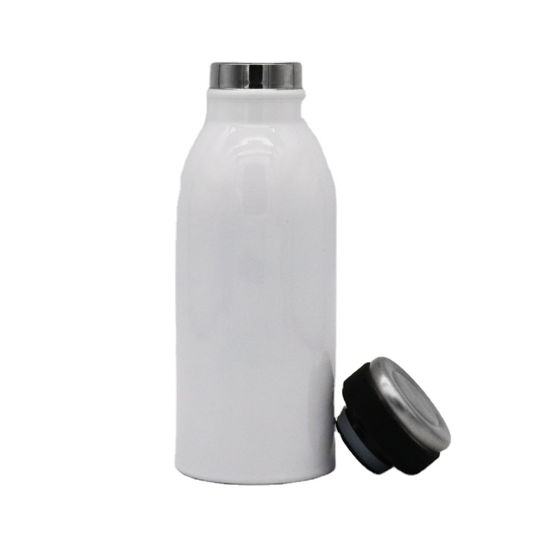 Eco friendly  high quality 350ml double wall  vacuum insulated water bottle stainless steel milk bottle