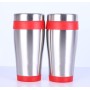 Promotional Mugs Double Wall Inner Plastic Outer Stainless Steel Food Grade Mug