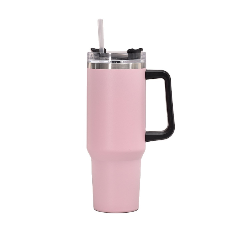 Adventure Quencher 40oz Stainless Steel Tumbler Outdoor Travel Vacuum Insulated Tumbler with Straw Lid and Handle