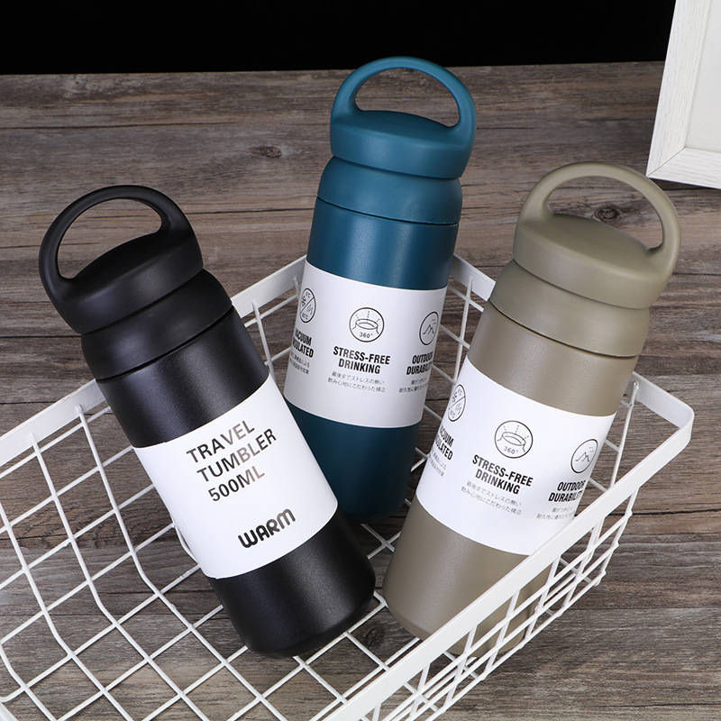Certificated Japanese Style  Stainless Steel Double Wall Insulated Flasks Insulated Thermos Travel Cup Coffee Mug