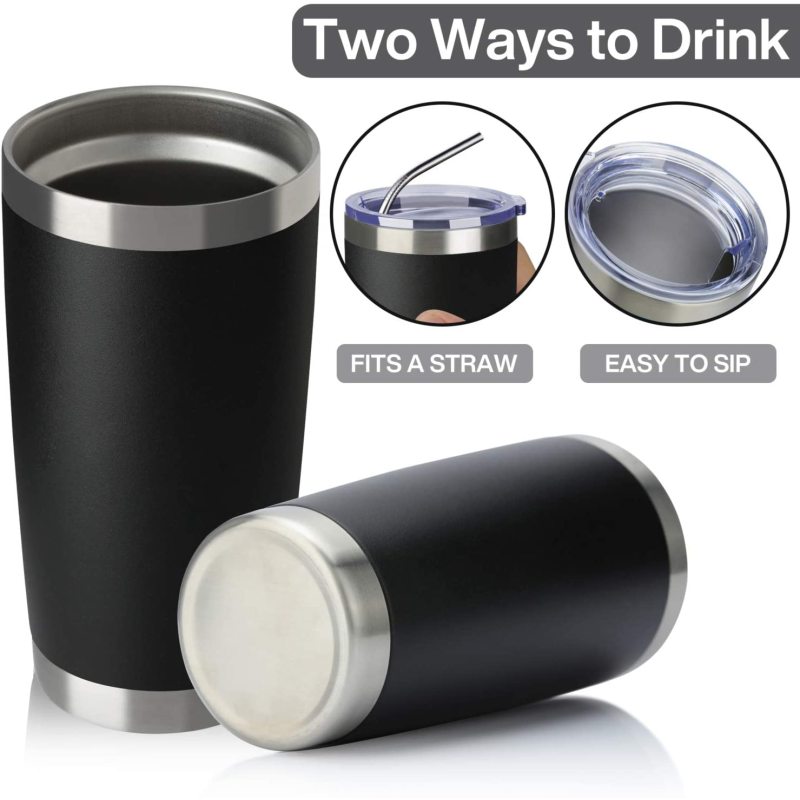 20oz Tumbler Double Wall Insulated Stainless Steel Custom Coffee Mug with Logo