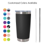 20oz Tumbler Double Wall Insulated Stainless Steel Custom Coffee Mug with Logo