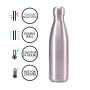New Fashion Design Double Wall Stainless Steel Vacuum Sports Water Bottle Insulated Flask With Lid