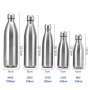 New Fashion Design Double Wall Stainless Steel Vacuum Sports Water Bottle Insulated Flask With Lid