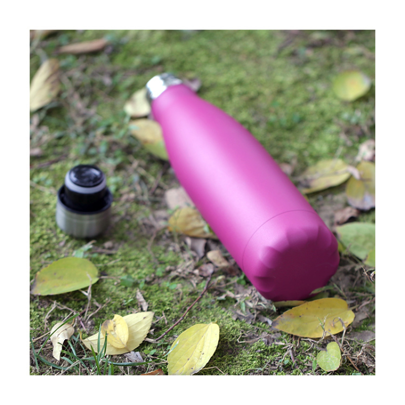 New Fashion Design Double Wall Stainless Steel Vacuum Sports Water Bottle Insulated Flask With Lid