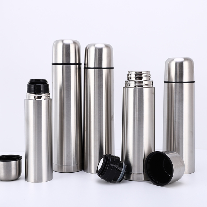 2023 Hot Selling Product 500 ml Outdoor Camping Thermos Custom Stainless Steel Vacuum Insulated Water Bottle with Cup Lid