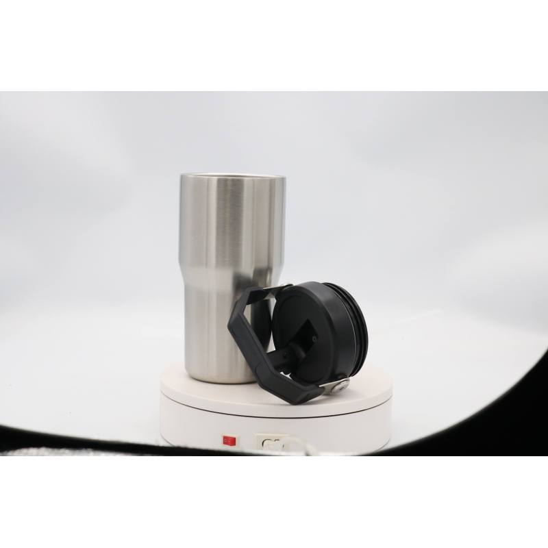 Eco-Friendly Double Wall Coffee Travel Mug Bulk Sublimation Tumblers With Handle Lid