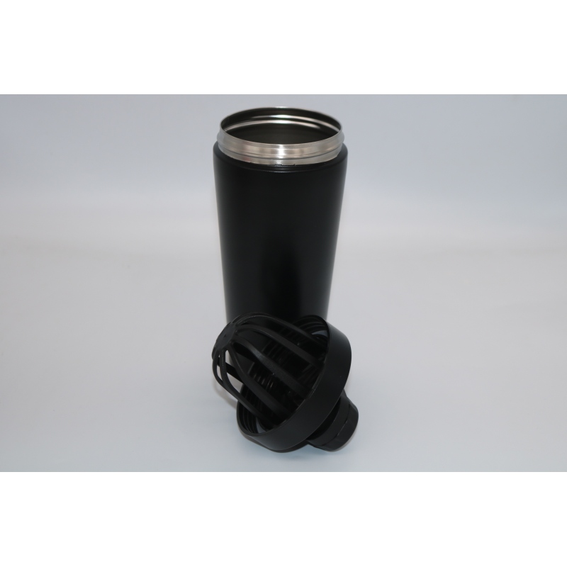 New vacuum stainless steel shake cup Sports fitness shake cup protein powder shake cup