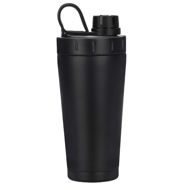 New vacuum stainless steel shake cup Sports fitness shake cup protein powder shake cup