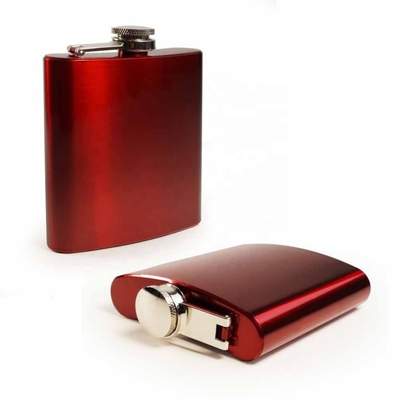 customized  liquor 6oz stainless steel leather hip flask 100% Leak proof Good quality Hot sale products