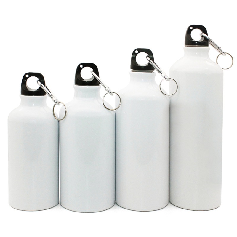 400/500/650/750ml Outdoor Travel Aluminum Water Bottle Camping Sports Bottle with Carabiner