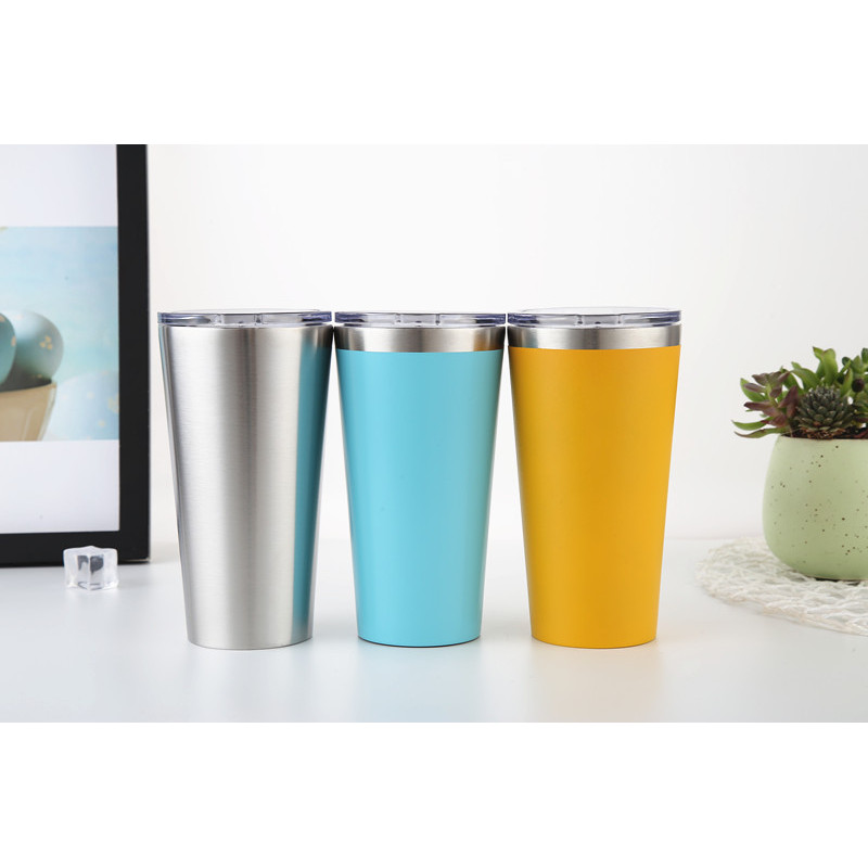 16oz Double Wall Vacuum Stainless Steel Custom Tumbler Mug and Cup Wholesale with Lid