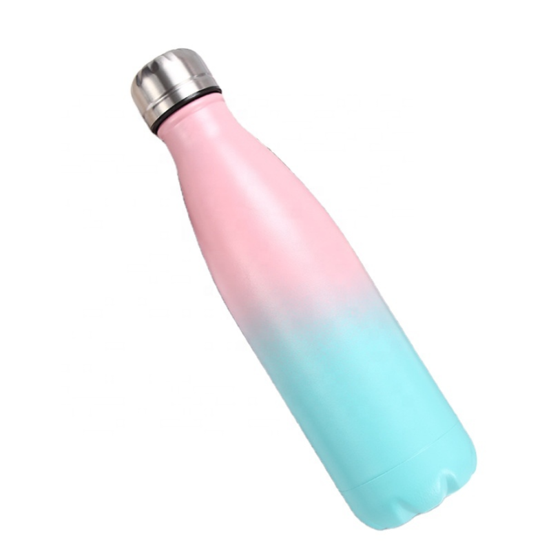 Wholesale High Quality Cola Shaped Water Bottle Double Wall Insulated Sports Stainless Steel Thermos Flask