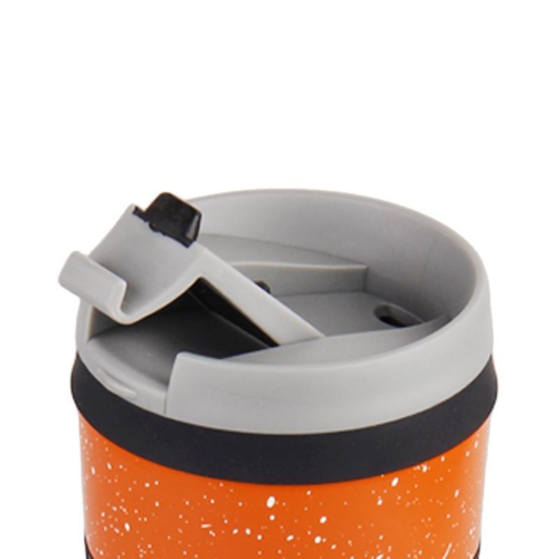 400ml Wholesale Coffee Tumbler Stainless Steel Double Wall Insulated Travel Mug With Silicone Sleeve