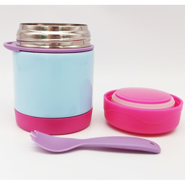 hot sale stainless steel vaccum lunch box double wall soup container keep hot food jar with spoon for kid