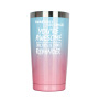 20oz Tumbler Stainless Steel Double Wall Insulated Coffee Mug Custom Christmas Tumblers