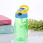 500ml BPA-free plastic water bottle with straw and button