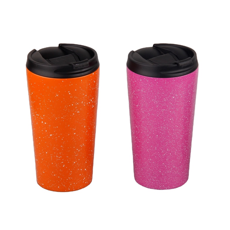 High Quality 350ml Stainless Steel Double Wall Insulated Coffee Mug  Water Cup With Black Color Lid