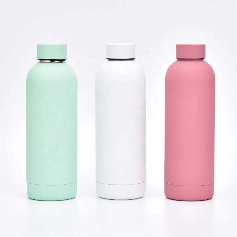 Stainless Steel Small Mouth Water Bottle Outdoor Sports Travel Drink Thermos Flask With Lid