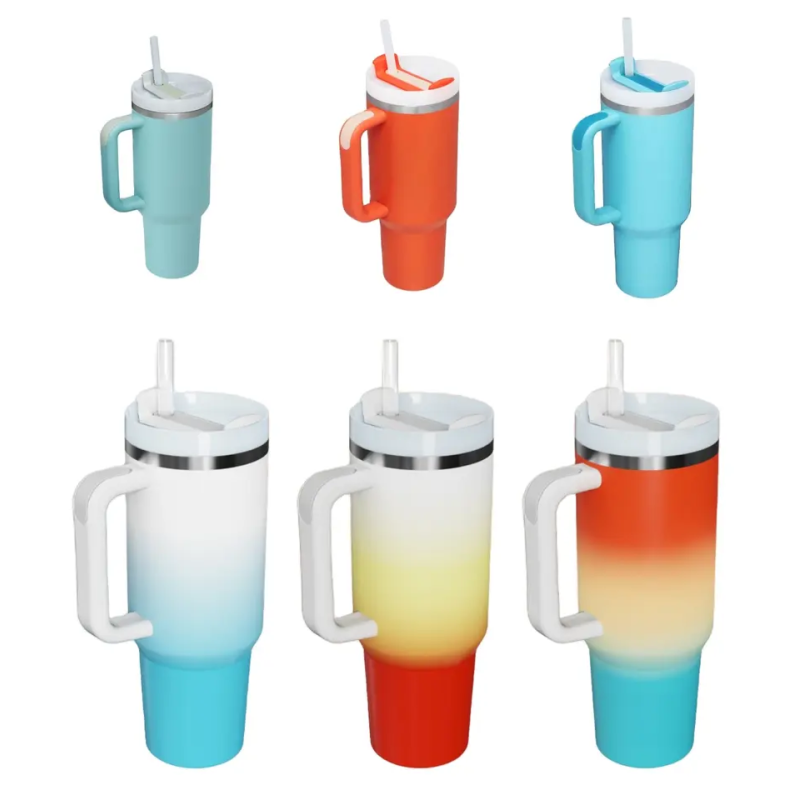 Stocked H2.0 Flowstat Double Wall Stainless Steel Adventure Quencher Tumbler Vacuum 30oz 40oz Cup With Handle