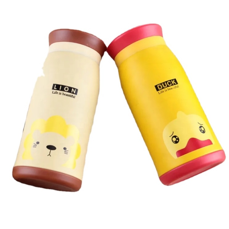 Creative vacuum cup children's stainless steel cartoon student pot belly cup
