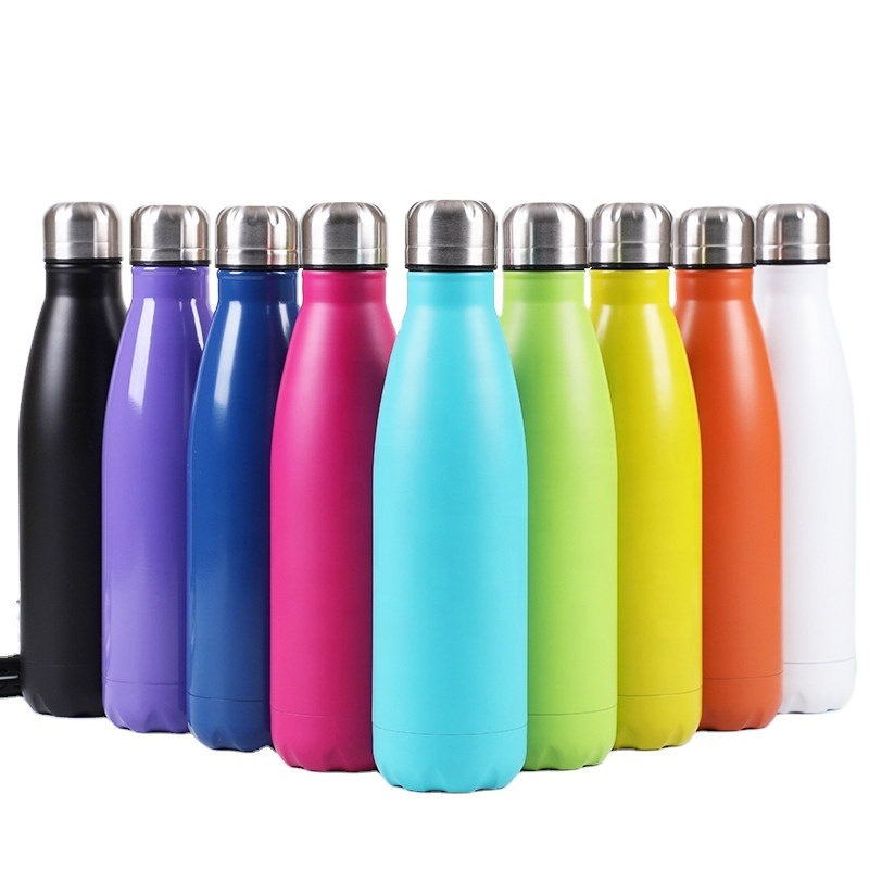 Eco-friendly Double Wall Vacuum Flask Insulated Sport Cola Shape 304 Stainless Steel Vacuum Flasks & Thermoses Water Bottle