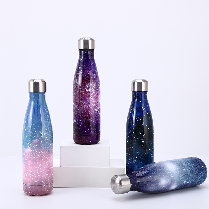 Eco-friendly Double Wall Vacuum Flask Insulated Sport Cola Shape 304 Stainless Steel Vacuum Flasks & Thermoses Water Bottle