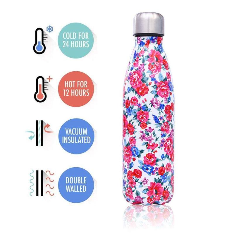 Cola shape Water Bottle Double Walled Vacuum thermals insulated water bottle stainless steel small mouth water bottle