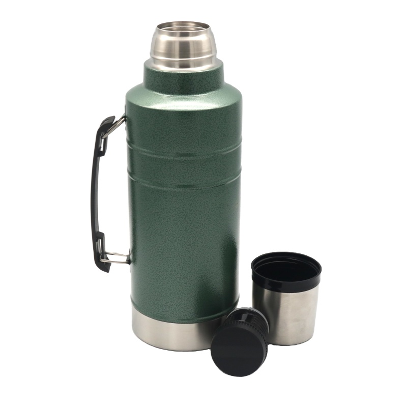 1L/1.3L/1.8L Stainless Steel Thermos Flask Vacuum Insulated Sport Water Bottle With Handle