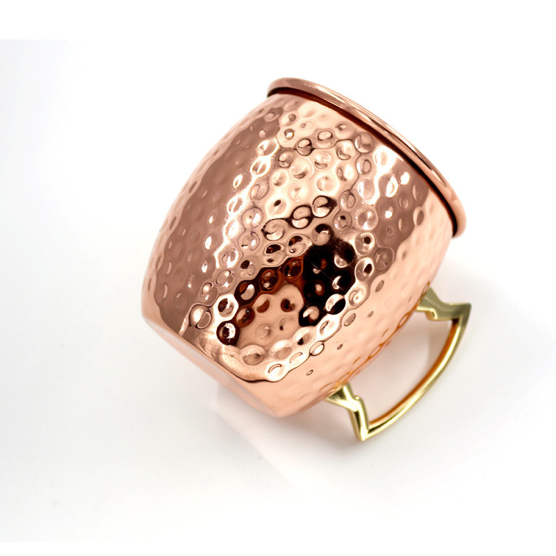 Mugs with Handle Moscow Mule Copper Beer Mugs Food Grade 304 Stainless Steel,stainless Steel Cooper Mugs 1 Unit/opp Bag/box