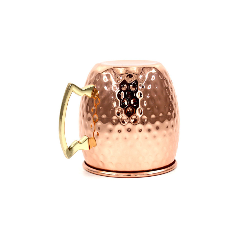 Mugs with Handle Moscow Mule Copper Beer Mugs Food Grade 304 Stainless Steel,stainless Steel Cooper Mugs 1 Unit/opp Bag/box