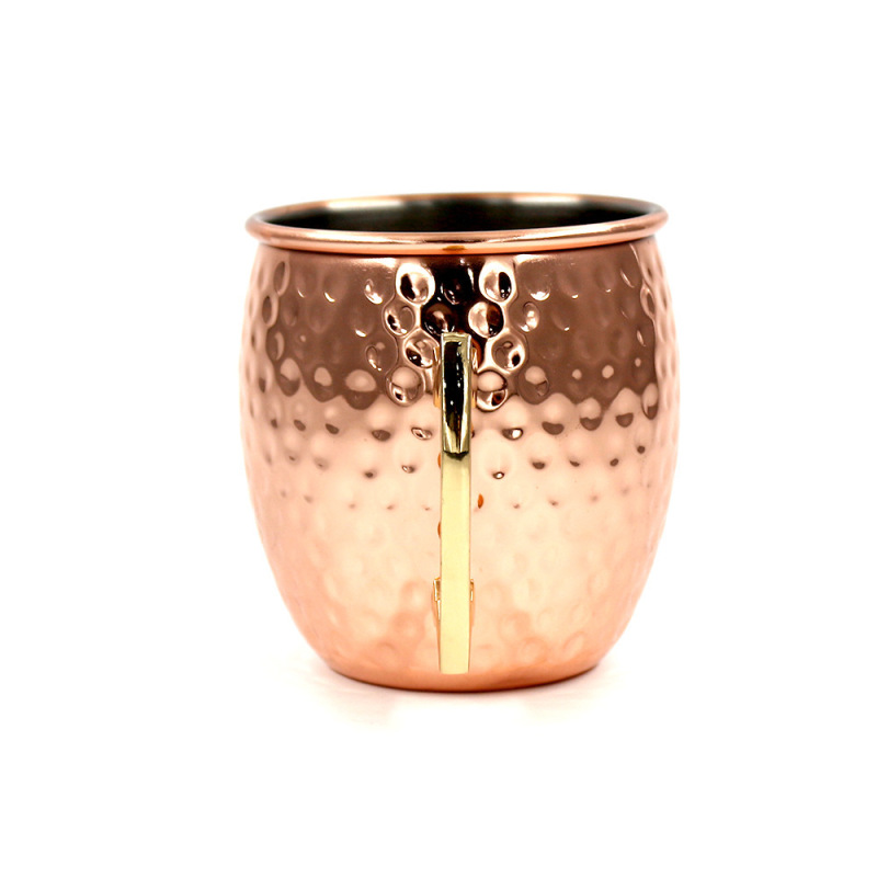 Mugs with Handle Moscow Mule Copper Beer Mugs Food Grade 304 Stainless Steel,stainless Steel Cooper Mugs 1 Unit/opp Bag/box