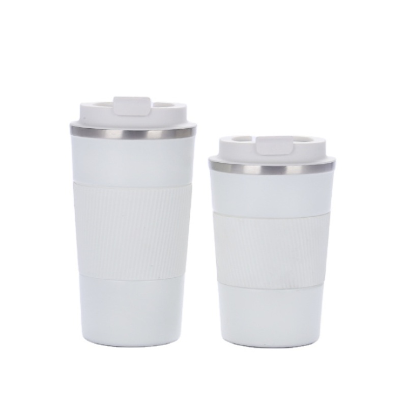 Hot Selling product 2023 Coffee Cups 18/8 Stainless Steel Travel Mug Double Wall Insulated Vacuum Tumbler With Silicone Holder