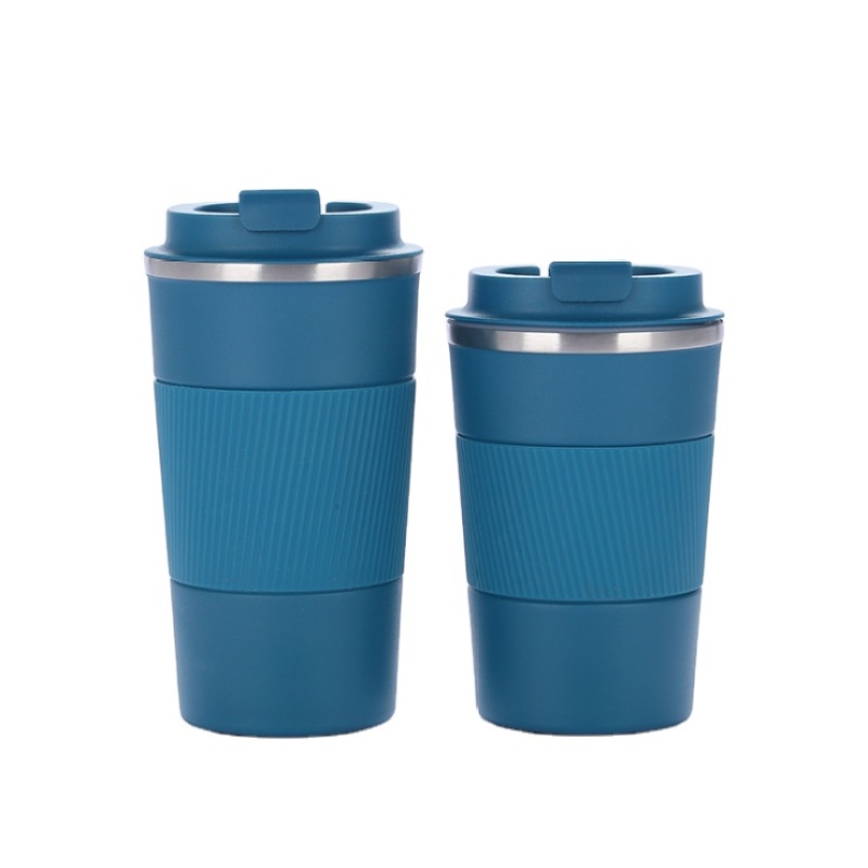 Hot Selling product 2023 Coffee Cups 18/8 Stainless Steel Travel Mug Double Wall Insulated Vacuum Tumbler With Silicone Holder
