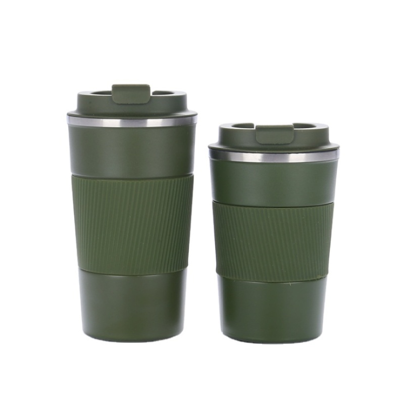 Hot Selling product 2023 Coffee Cups 18/8 Stainless Steel Travel Mug Double Wall Insulated Vacuum Tumbler With Silicone Holder