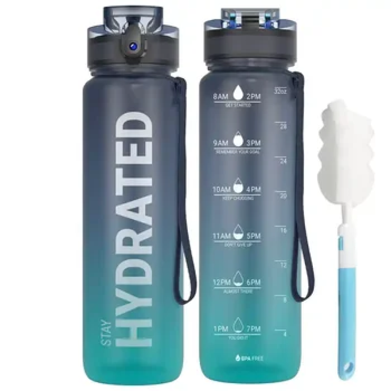 BPA Free Eco Friendly Material Sport Plastic Single Wall Bottle With Custom Logo Plastic Flask Water Bottle