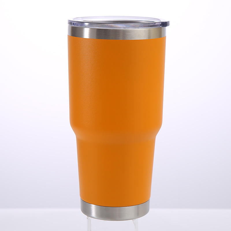 Eco-friendly 30OZ Stainless Steel Double Wall Thermos Vacuum Insulated Flask With Multiple Lids Coffee Tumbler