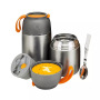 420ml/650ml Eco-friendly Stainless Steel Thermos Lunch Box For Hot Food Insulated Vacuum Kids Food Jar
