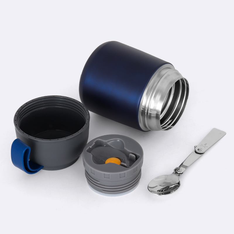 420ml/650ml Eco-friendly Stainless Steel Thermos Lunch Box For Hot Food Insulated Vacuum Kids Food Jar