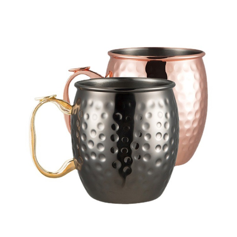 450ml custom logo stainless steel cup with handle