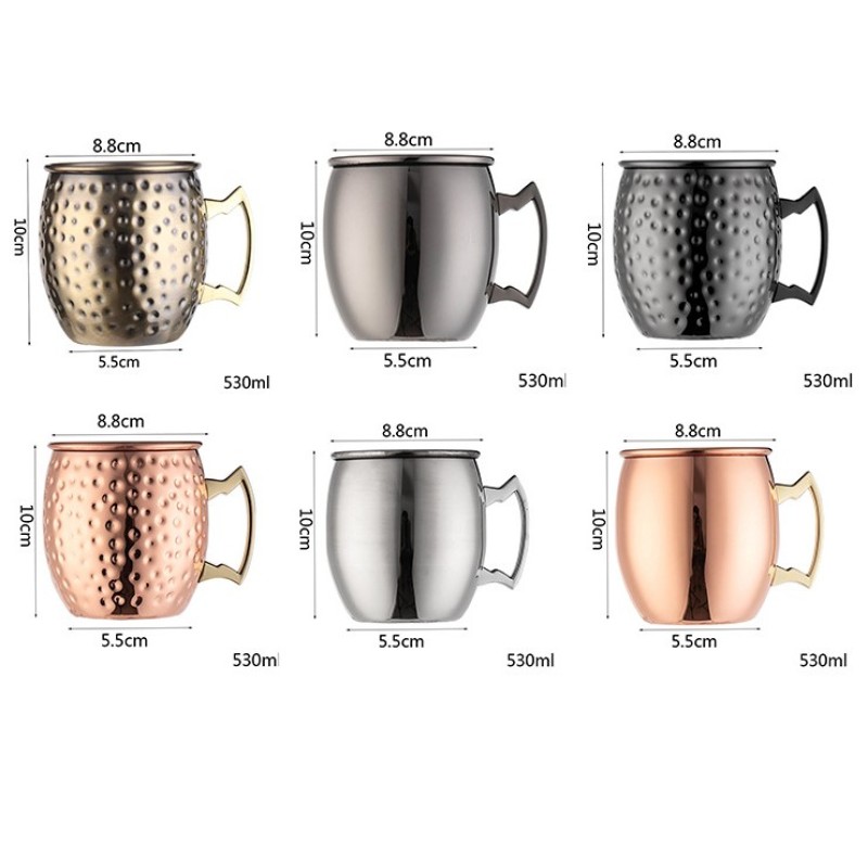 450ml custom logo stainless steel cup with handle