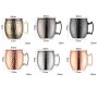 450ml custom logo stainless steel cup with handle