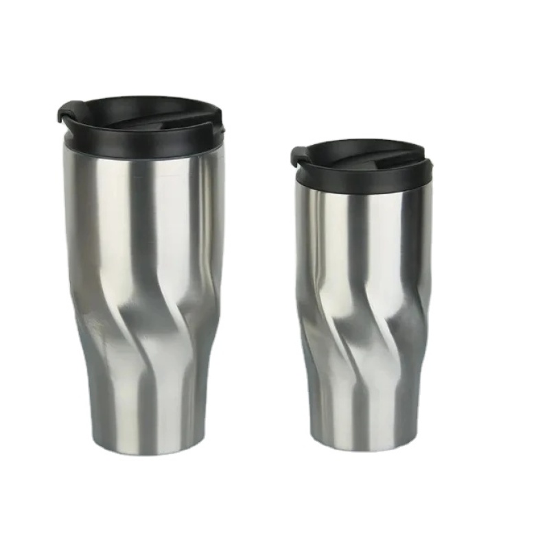 20oz 30oz twisted shape double stainless steel insulated cup