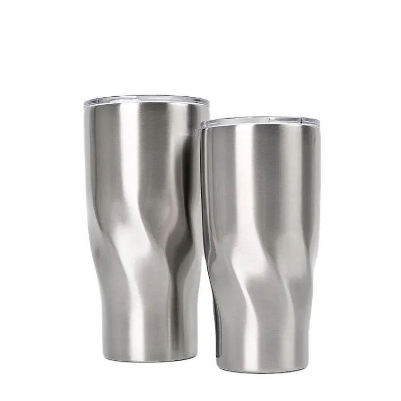 20oz 30oz twisted shape double stainless steel insulated cup