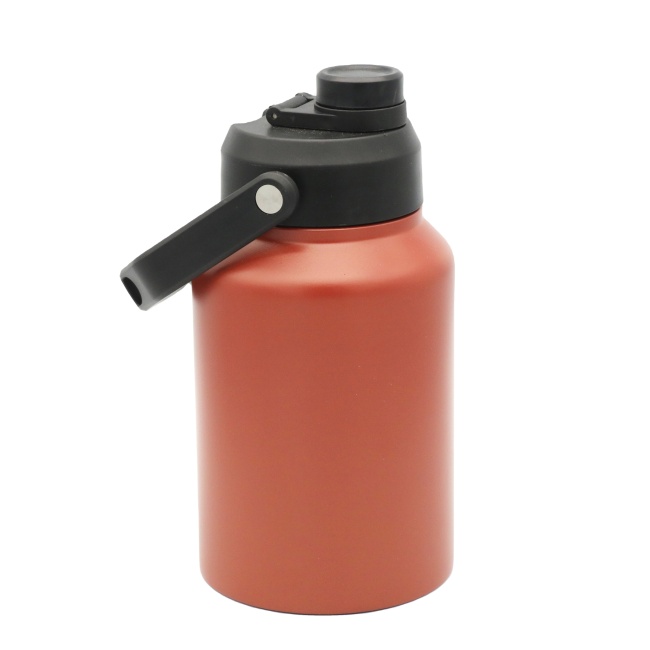 Wholesale High Quality 64/128 oz Stainless Steel Vacuum Flask Double Wall Outdoor Water Bottle with Handle