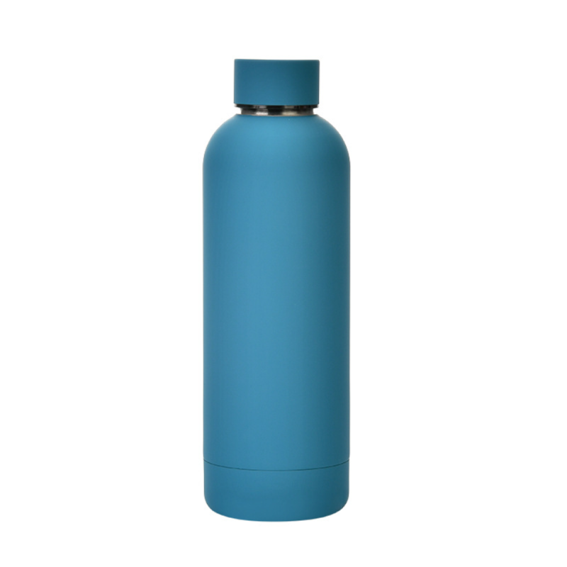 18/8 Stainless Steel Vacuum Flask Soft Touching 500ml Double Walled Insulated Water Bottle Sports Travel Cup With Lid